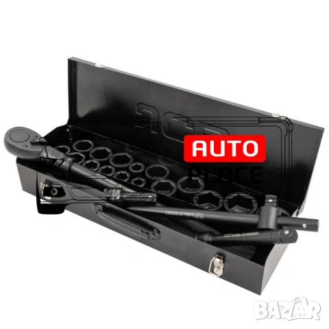 Гедоре с ударни вложки 21 части 3/4“ 6-стенно JCB, снимка 2 - Гедорета - 53935757