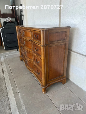 Скрин от масив златен дъб DREXEL HERITAGE, снимка 3 - Скринове - 54263377