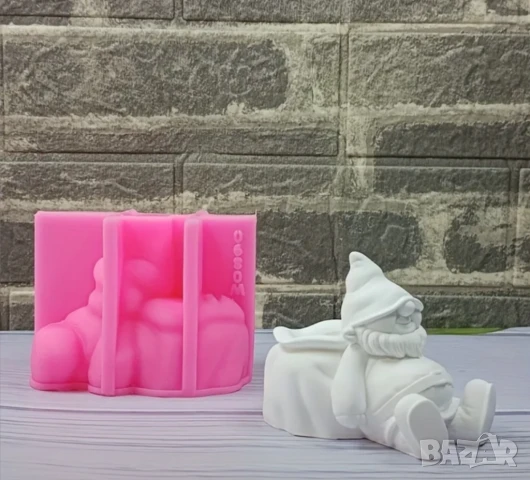 Молд кашпа коледно джудже с чувал