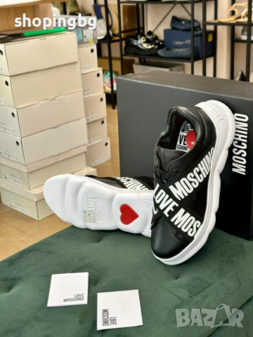 Черни сникърси Love Moschino 219 лв., снимка 4 - Кецове - 51061015