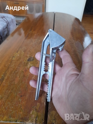 Стара алуминиева преса за чесън #25, снимка 3 - Други ценни предмети - 52123546