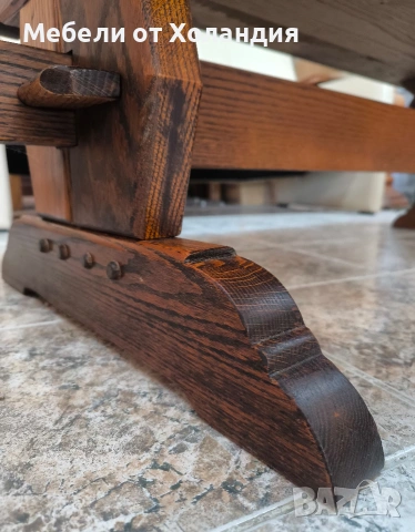 Дъбова холна маса, снимка 4 - Маси - 53073264