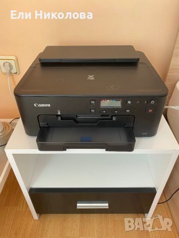 Принтер CANON PIXMA TS705 цветен,безжичен печат, снимка 1 - Принтери, копири, скенери - 46752859