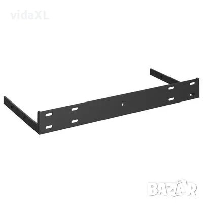 vidaXL Окачени стенни рафтове, 2 бр, сиви, 50x23x3,8 см, МДФ (SKU:323851), снимка 3 - Етажерки - 49351797