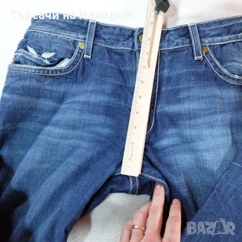 $219 Мъжки дънки Robins Jeans Mens 36 Blue Pants Studded Patches Grunge Street Wear 36x33 Vintage , снимка 8 - Дънки - 50871422