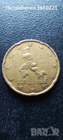 20  евро цента италия 2002