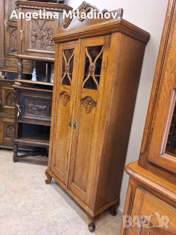 Античен шкаф - витрина, снимка 2 - Бюфети - 53782564