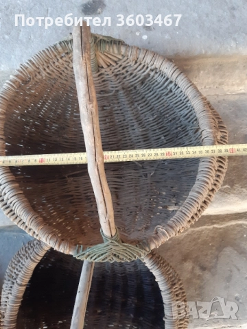Стари плетени кошници, снимка 4 - Декорация за дома - 52244858