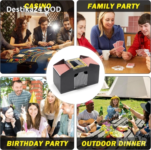 Автоматична машина за разбъркване на карти електрическа, снимка 8 - Карти за игра - 53463815