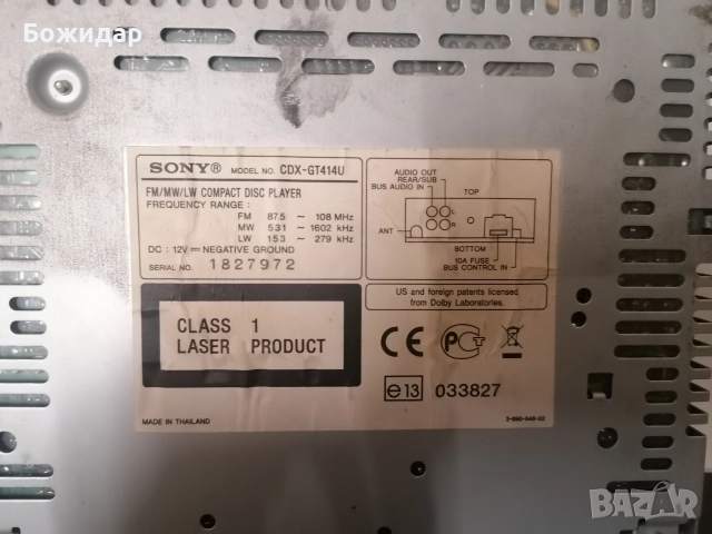 SONY CD - GT414U, снимка 2 - Аксесоари и консумативи - 52616317