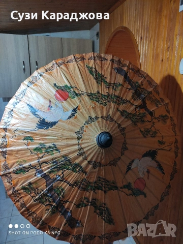 Азиатски чадър, снимка 5 - Антикварни и старинни предмети - 53250884