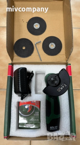 Акумулаторен безчетков мини ъглошлайф Status SH115E Нов!!!