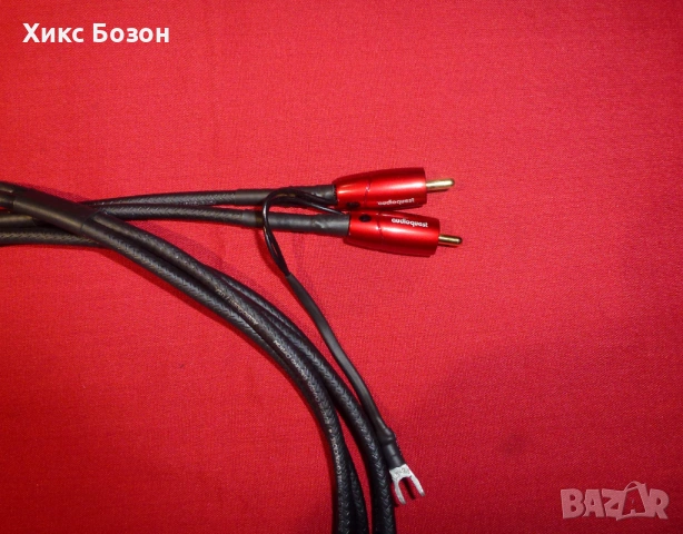 Висококачествен интерконект RCA-RCA /чинч/ Audioquest USA   кабел, снимка 4 - Грамофони - 53666576