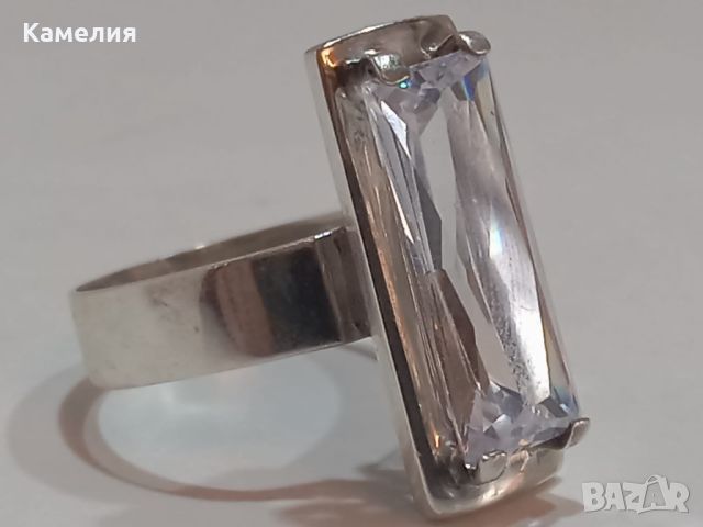 Сребърен пръстен , снимка 1 - Пръстени - 45323127