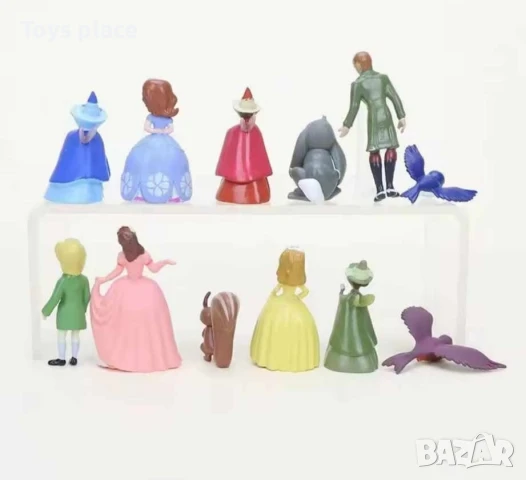 Комплект 12бр фигурки за торта Принцеса София , снимка 2 - Фигурки - 50695750