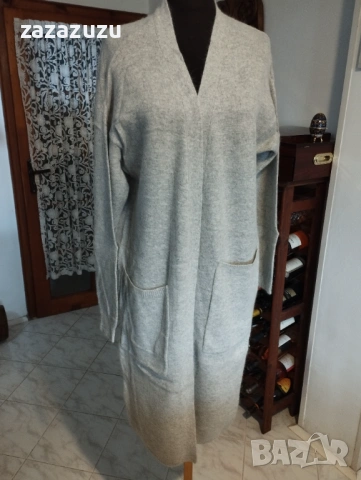 ВЪЛНА И АНГОРА Дамска дълга жилетка