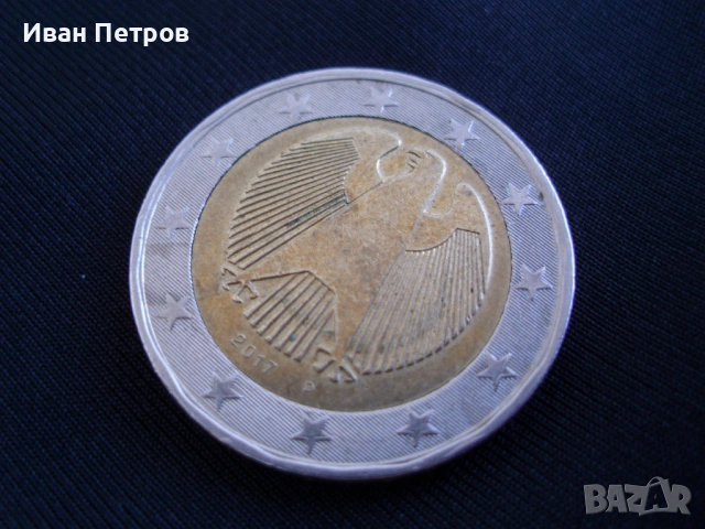 Супер рядка 2 евро монета 2017 Серия D (Германия), снимка 3 - Нумизматика и бонистика - 53874093