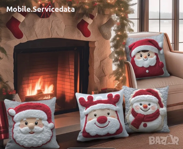 45 см. на 45 см Коледни калъфки за възглавнички, снимка 2 - Други стоки за дома - 52165234