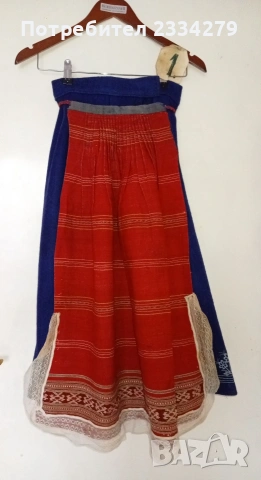 Стари носии от ТРОНСКИЯТ край. Пищимали и бръчник с престилки. , снимка 3 - Антикварни и старинни предмети - 51000435