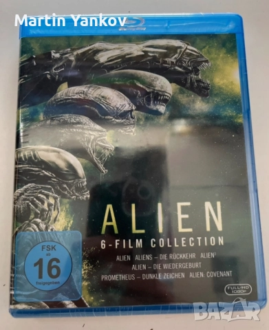 Alien 6 film collection - Пришълец 1979-2017 блу рей blu ray колекция