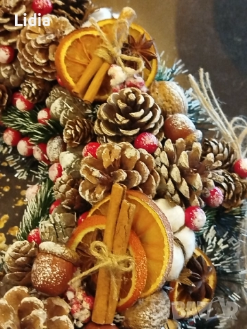 Красив Коледен венец, снимка 6 - Декорация за дома - 52087106