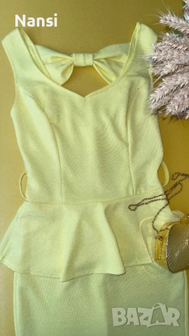 Прекрасна стилна рокля с ефектен гръб с панделка, снимка 8 - Рокли - 50956190