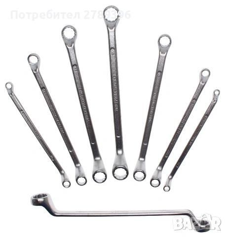 комплект звездогаечни ключове тип "лула" 8 бр., снимка 4 - Ключове - 54164936