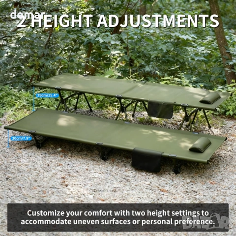 TENPLAY Ултралеко къмпинг легло с голям капацитет, до 150 кг тежи 3 кг, снимка 5 - Къмпинг мебели - 53401486