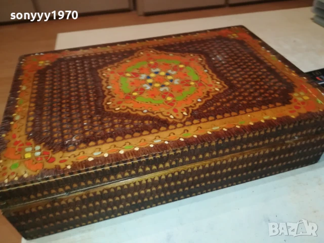 КРАСИВА ДЪРВЕНА КУТИЯ 30СМ 0306251009, снимка 3 - Други ценни предмети - 50530381