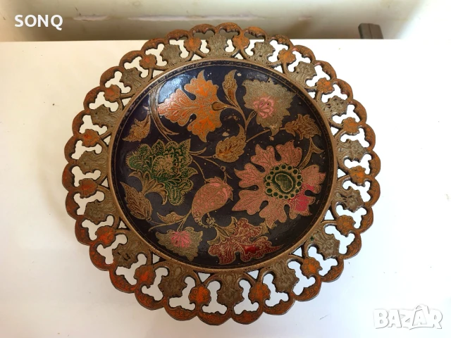 Прекрасен Стар Бронзов Съд-Фруктиера, снимка 3 - Антикварни и старинни предмети - 51156929