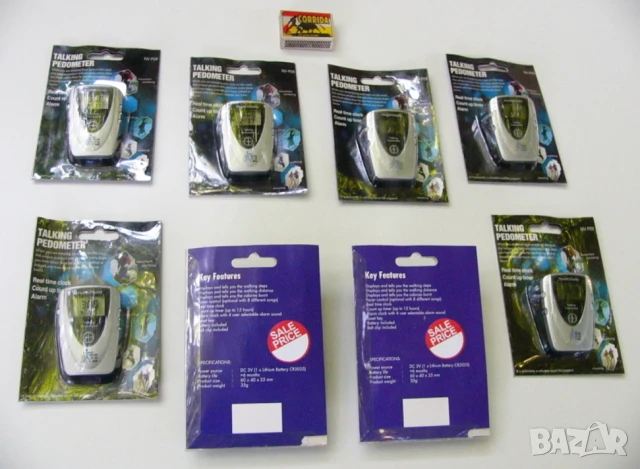 Английски Говорещ Цифров КРАЧКОМЕР Педометър Регистратор Данни с Брояч Таймер Часовник Аларма БАРТЕР, снимка 3 - Спортна екипировка - 50747223