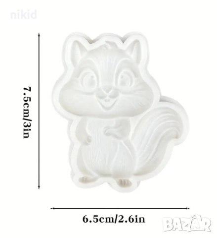 Катерица катеричка сладка силиконов молд форма фондан шоколад декор торта украса , снимка 2 - Форми - 51647520