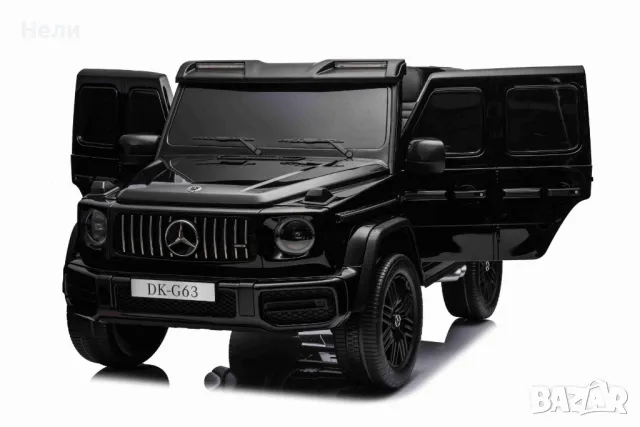 Двуместна джип G63 4X4 24V батерия,MP3, с меки гуми с Кожена седалка, снимка 10 - Детски велосипеди, триколки и коли - 46818847