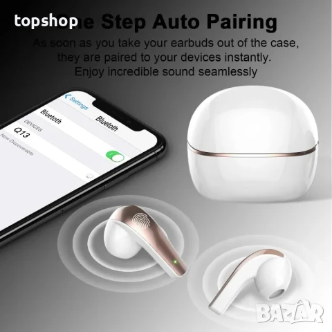 НОВИ Безжични слушалки DOBOPO, Bluetooth 5.3, 40H Premium Sound, снимка 4 - Слушалки и портативни колонки - 50493353