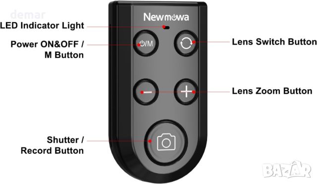 Newmowa 51" Статив за селфи стик за телефон за дистанционни снимки, съвместим с iPhone 11 и по-нови, снимка 2 - Селфи стикове, аксесоари - 45674159