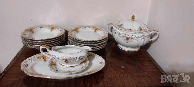 Български порцеланов сервиз златна Изида 