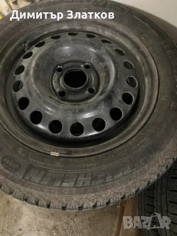 Четири броя зимни гуми Michelin 185/60/14 с джанти , снимка 7 - Гуми и джанти - 47222037