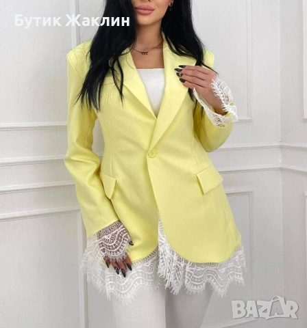 Дамски сака с дантела 