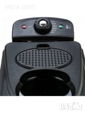 Фритюрник Voltz, 2000W, 2л./ 3л., демонтиращ се съд, капак и филтър,инокс, 2 ГОДИНИ ГАРАНЦИЯ, снимка 3 - Фритюрници - 52643400