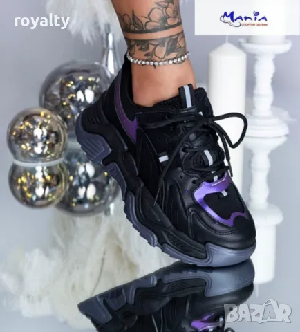 Дамски маратонки в черно