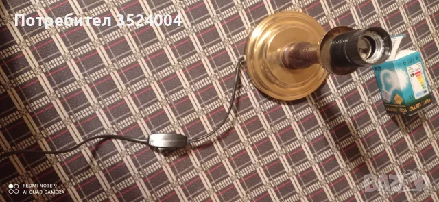  Нова Стабилна нощна лампа , снимка 2 - Настолни лампи - 49653324