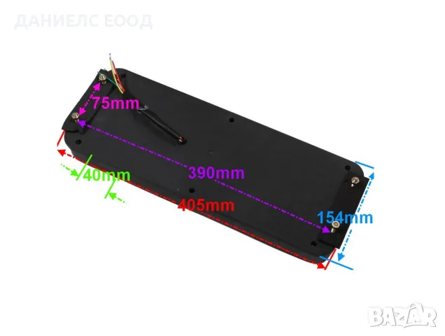 Стопове за камион-ремарке ZD001, 63 LED, 24 - 2 броя , снимка 4 - Аксесоари и консумативи - 46851071