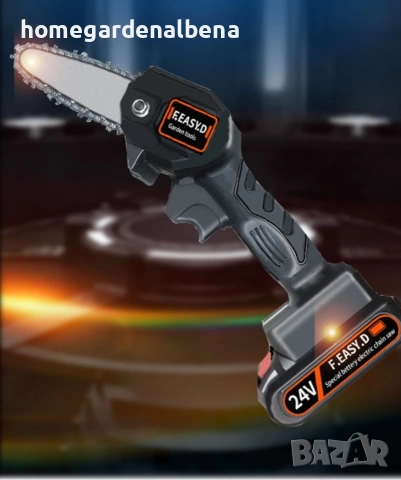 Ръчен електрически верижен трион 15 см с две батерии – Компактна мощност за лесно рязане