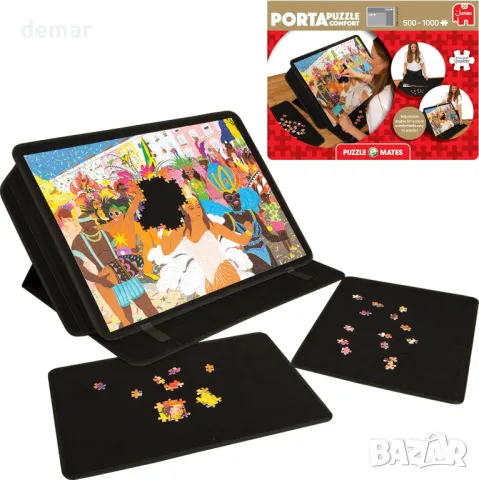 Puzzle Mates Portapuzzle Comfort - Неплъзгащ се филц, преносима дъска за пъзел с регулируем ъгъл, снимка 1 - Пъзели - 47800421