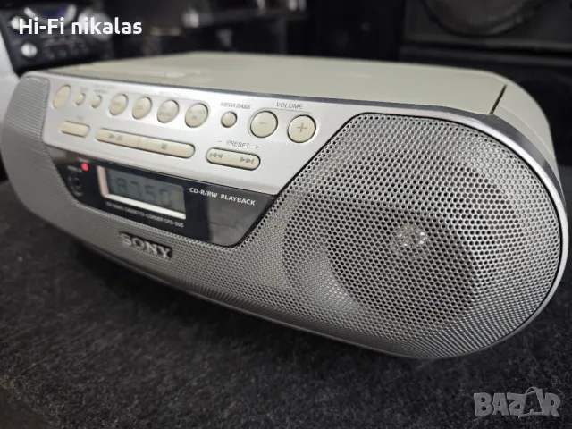 FM стерео радио касетофон CD плейър SONY CFD-S05, снимка 4 - Радиокасетофони, транзистори - 50255479
