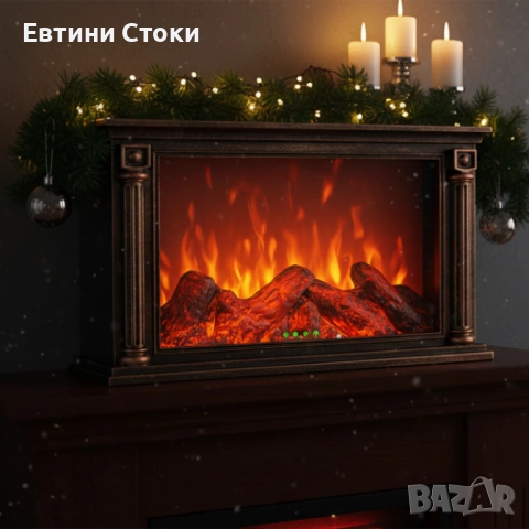 Декоративна LED камина с ефект на тлеещи въглени - уют и стил за вашия дом, снимка 2 - Декорация за дома - 51940025