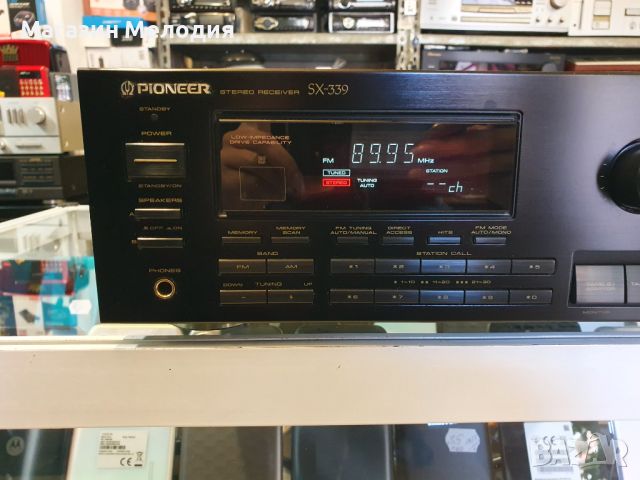 Ресийвър Pioneer SX-339 Две по 85 вата на 4 ома. В отлично техническо и визуално състояние., снимка 3 - Ресийвъри, усилватели, смесителни пултове - 45452542