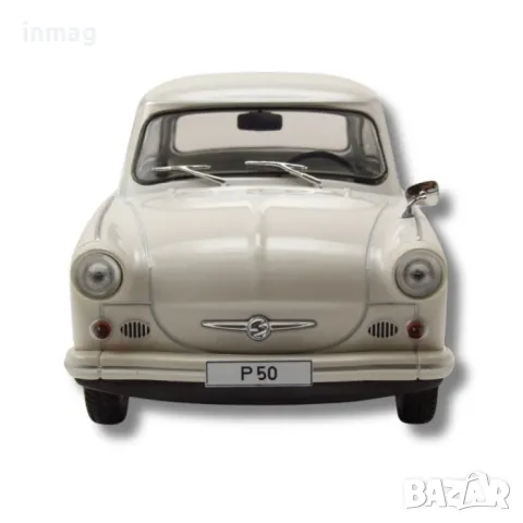 Метална кола Trabant P50 / Трабант, 1959, WhiteBox, мащаб 1:24, бял цвят, WB124186, снимка 8 - Колекции - 47761340