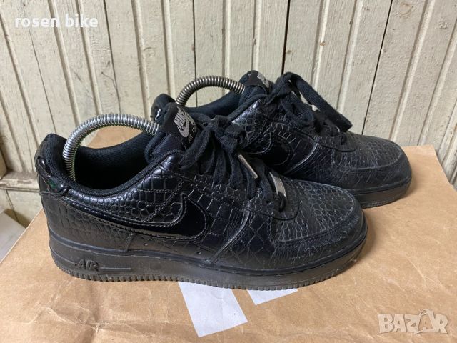 Nike Air Force 1 07 Premium Black Metallic Silver'оригинални маратонки, снимка 8 - Маратонки - 45424340