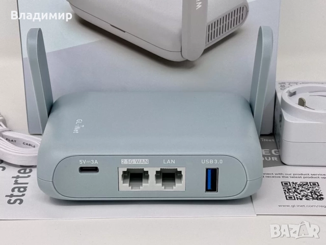 OpenWRT рутер Gl.iNet Beryl AX AX3000 Wi-Fi 6, снимка 4 - Рутери - 52459674